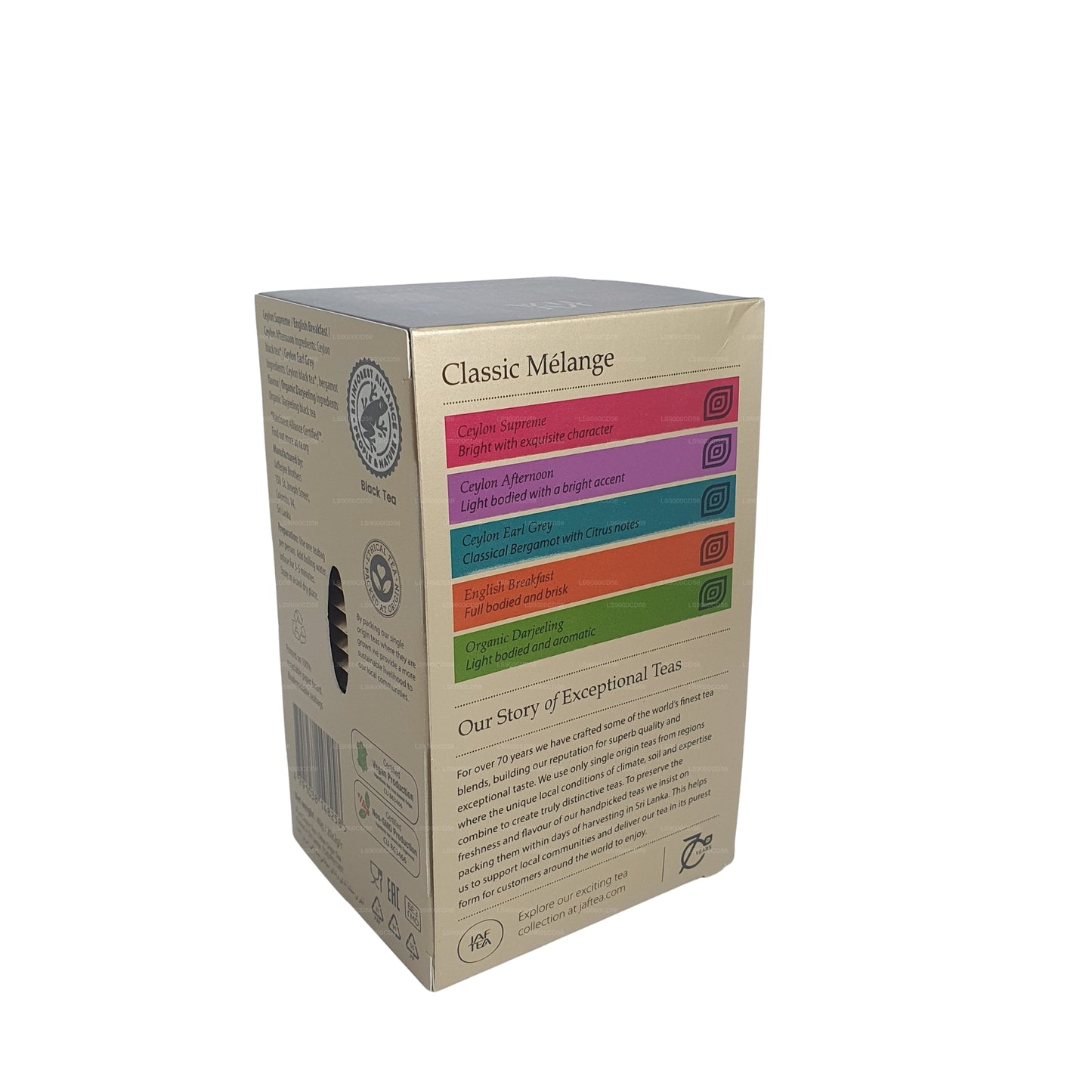 Jaf Tea Black Classic Gold Melange Gastro Teebeutel (5x4x2g)