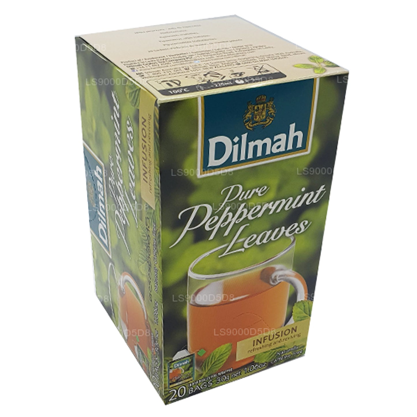 Чистые листья мяты перечной Dilmah (30 г) 20 пакетиков