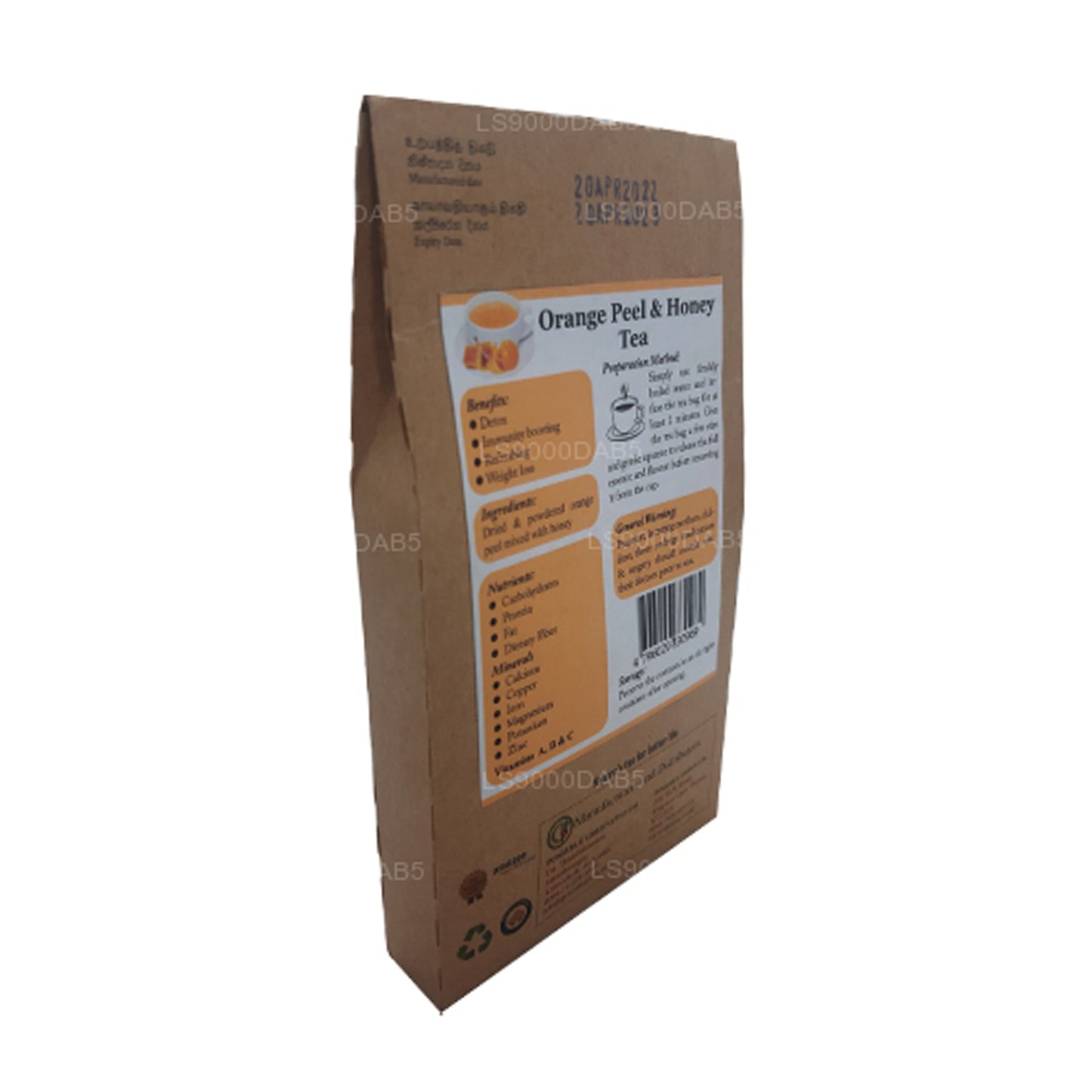 Lifetone Orange Peel Tea (40g) 20 Tea Bags