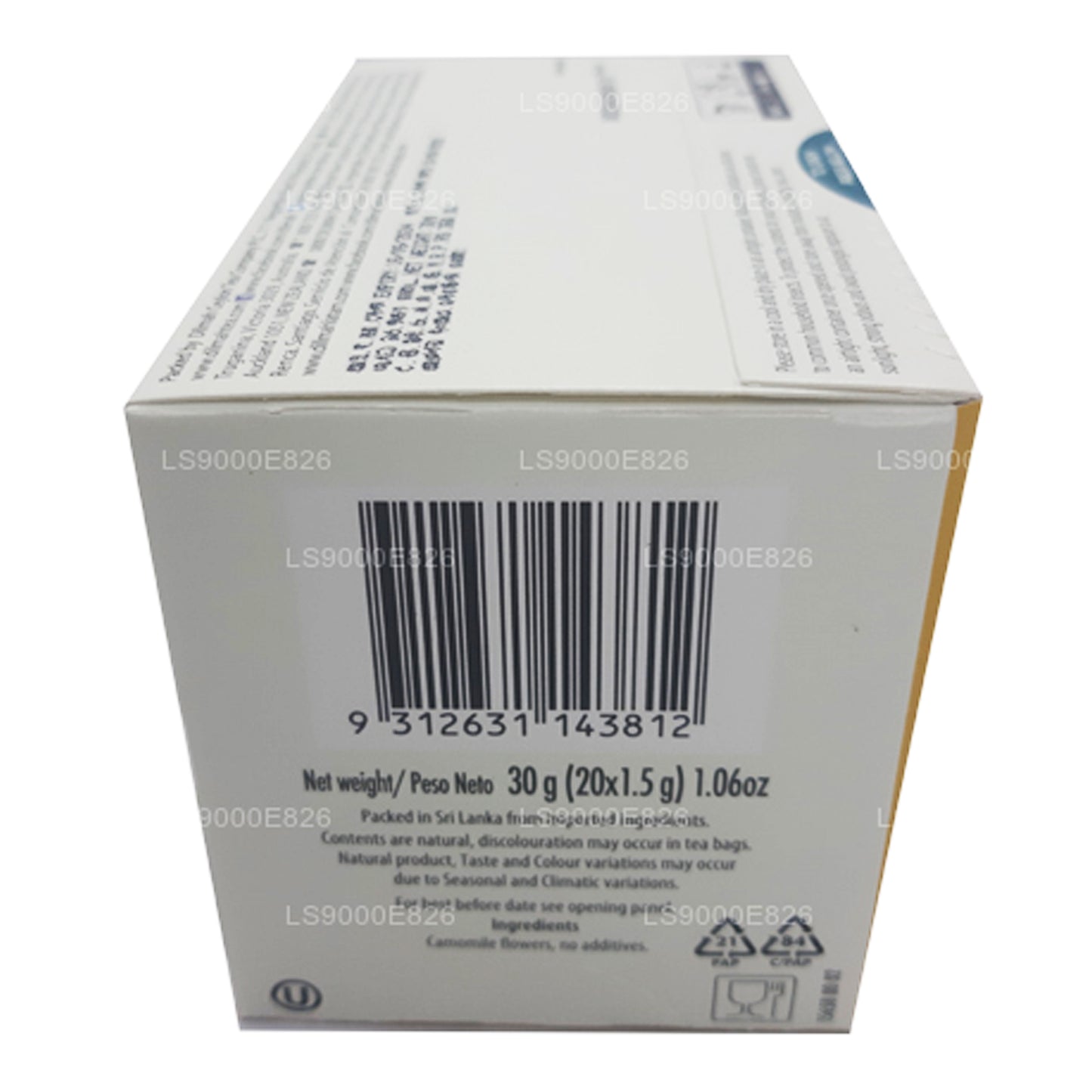 Чистые цветы ромашки Dilmah (30 г) 20 пакетиков