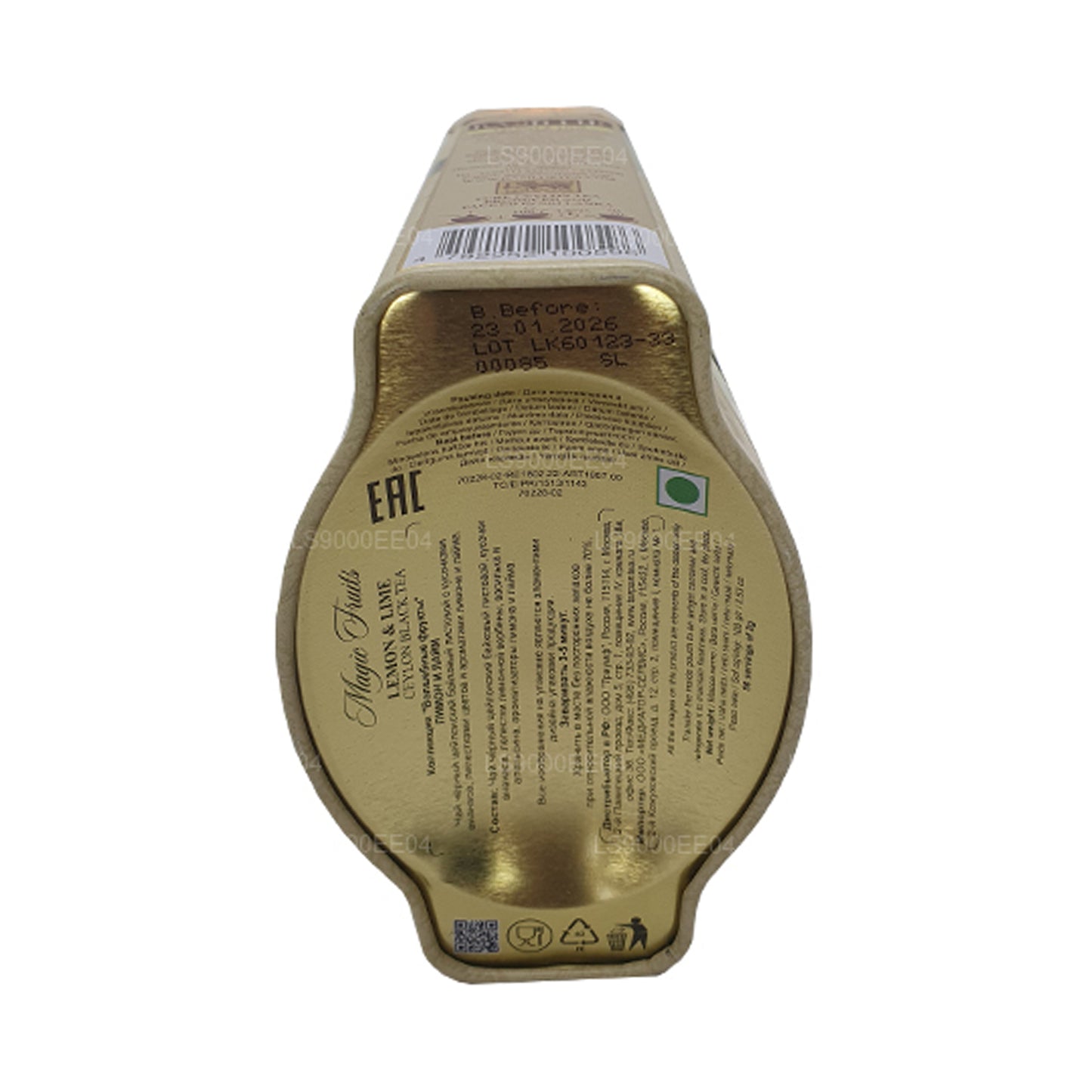 Консервная банка Basilur Magic Fruits с лимоном и лаймом (100 г)