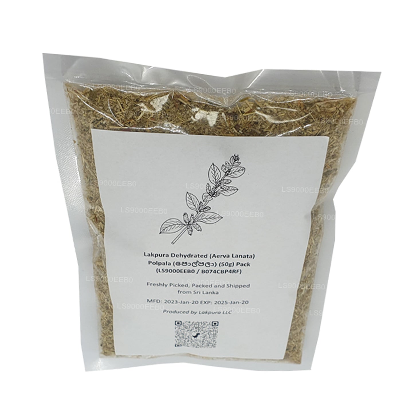 Лакпура обезвоженная (Aerva Lanata) Полпала (100 г) Упаковка