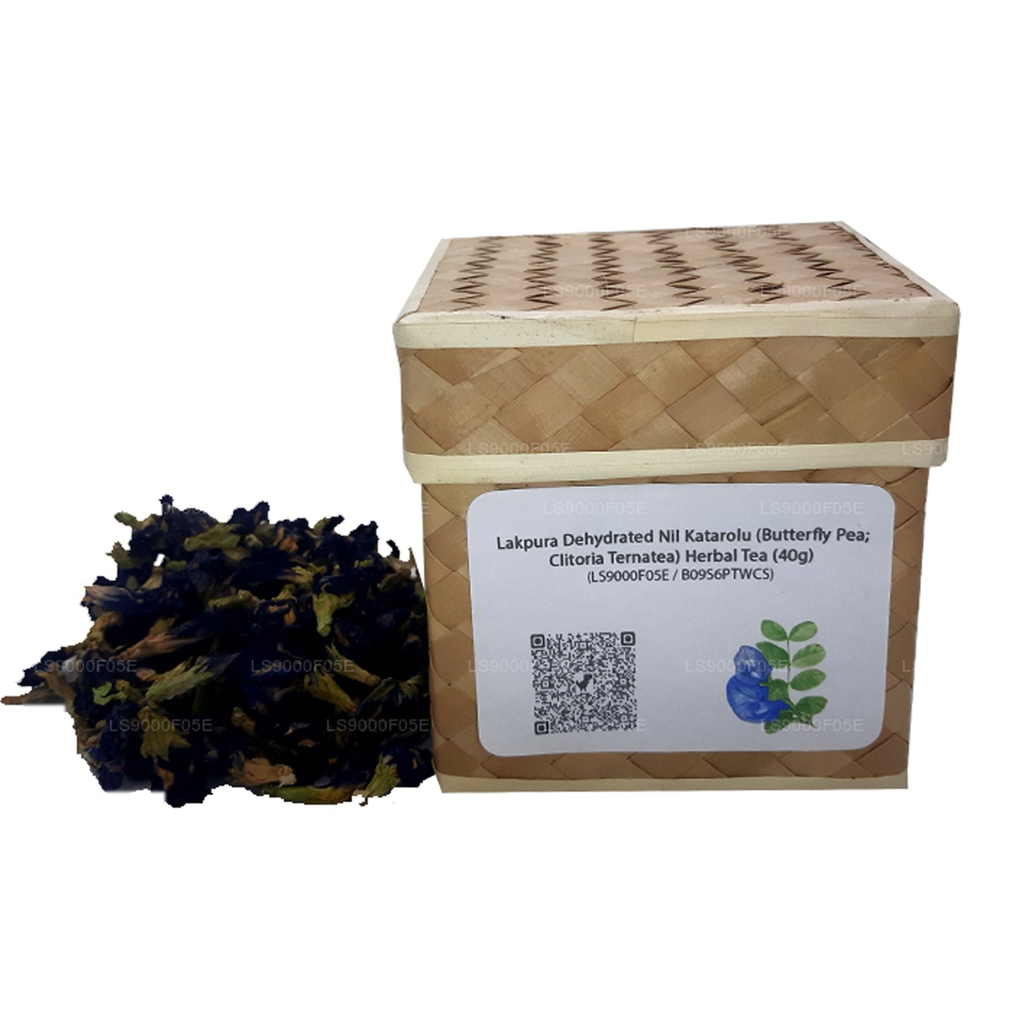 Травяной чай «Обезвоженный Нил Катаролу» (горох-бабочка, Clitoria Ternatea) (40 г)