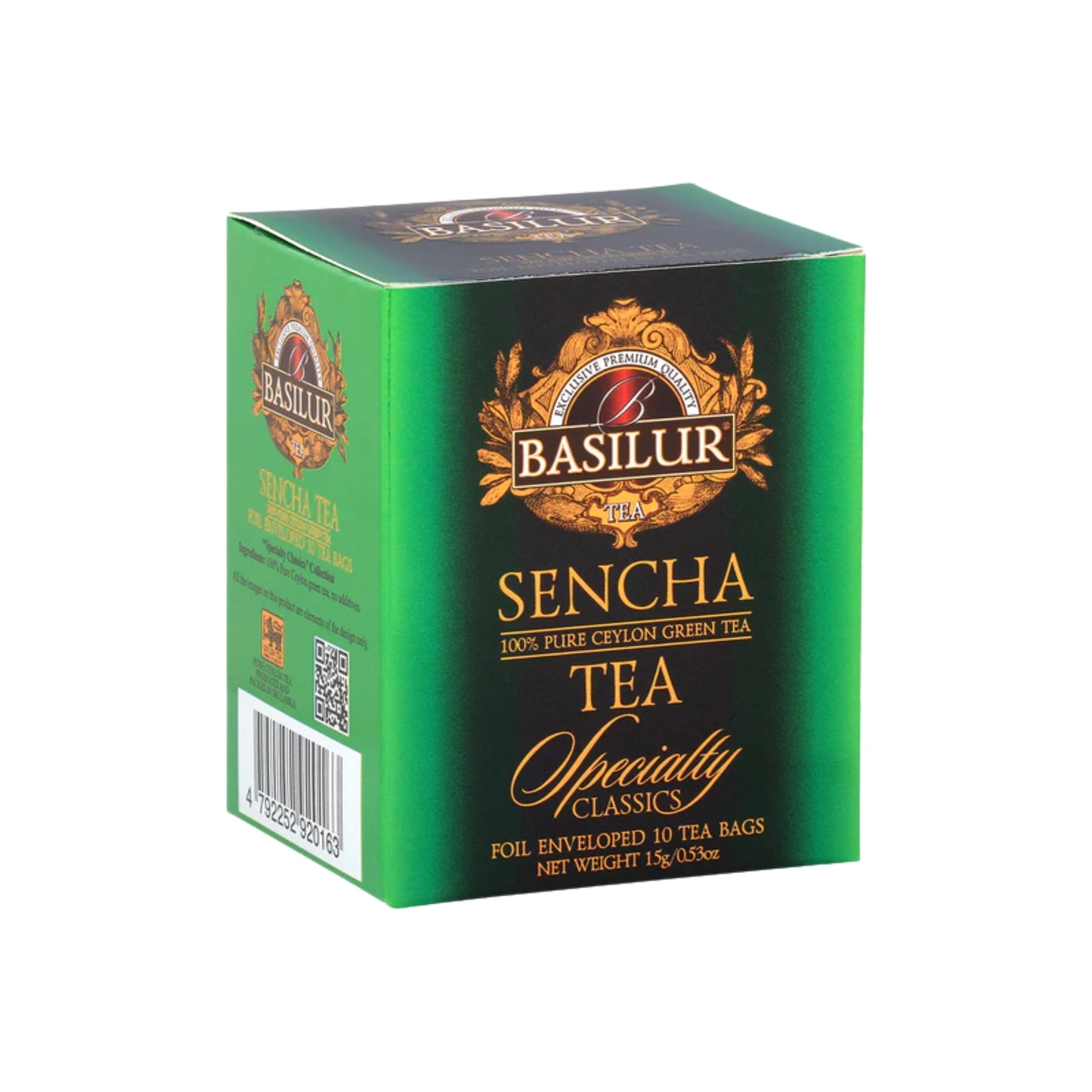 Basilur Specialty Classics Sencha Ceylon Green Tea (15g) 10 Tea Bags