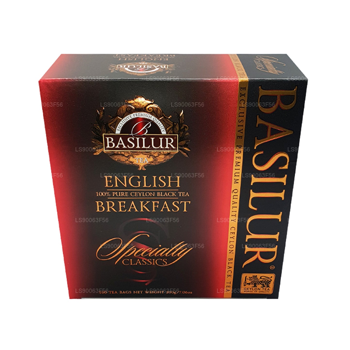 Basilur English Breakfast Чистый цейлонский черный чай (200 г) 100 пакетиков