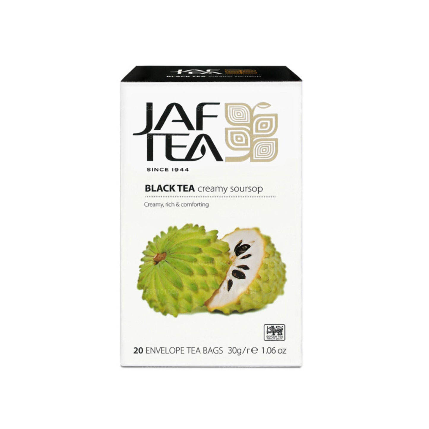 Коллекция Jaf Tea Pure Fruits Черный чай Сливочное сметанное яблоко (30 г) 20 пакетиков