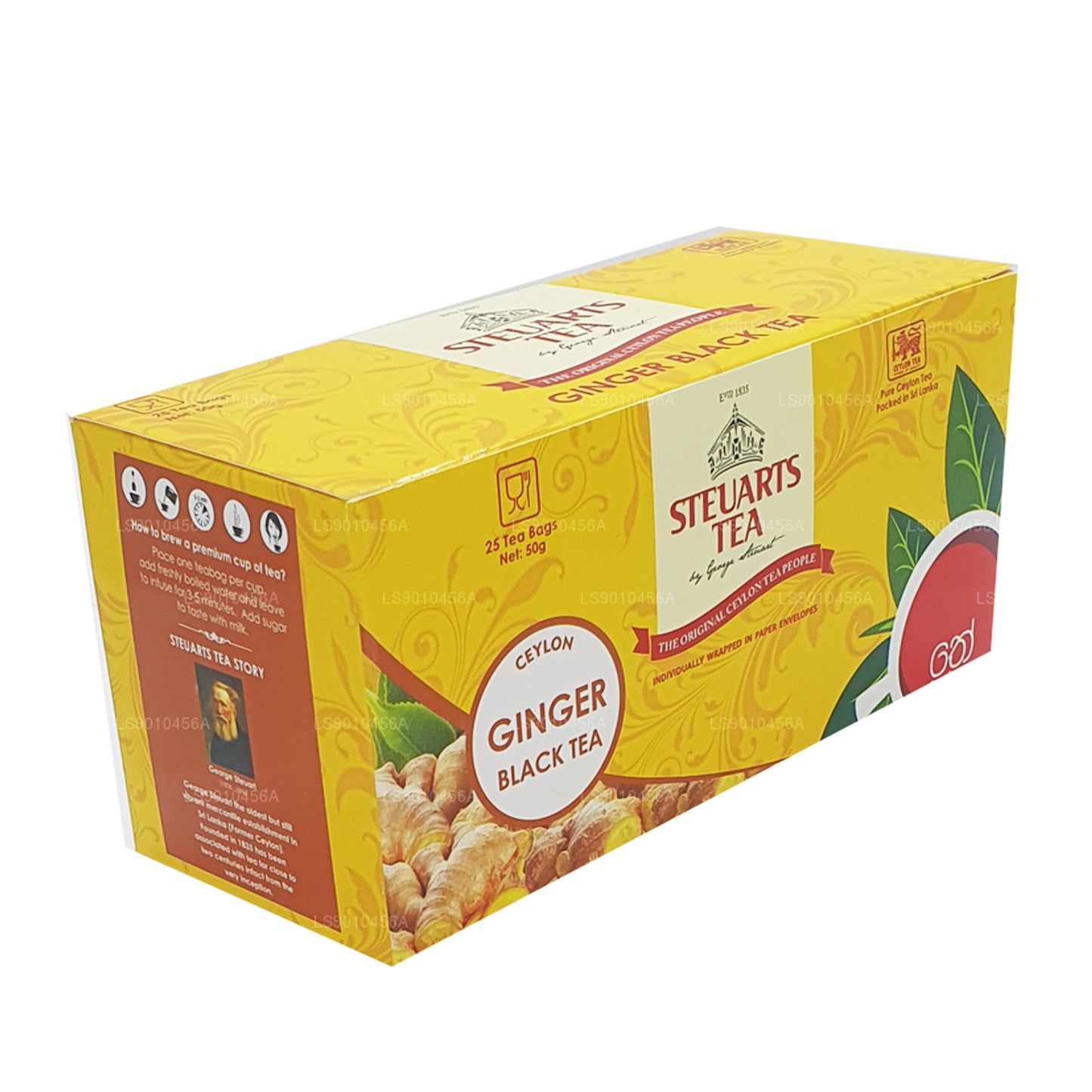 Черный имбирный чай Джорджа Стюарта (50 г) 25 пакетиков