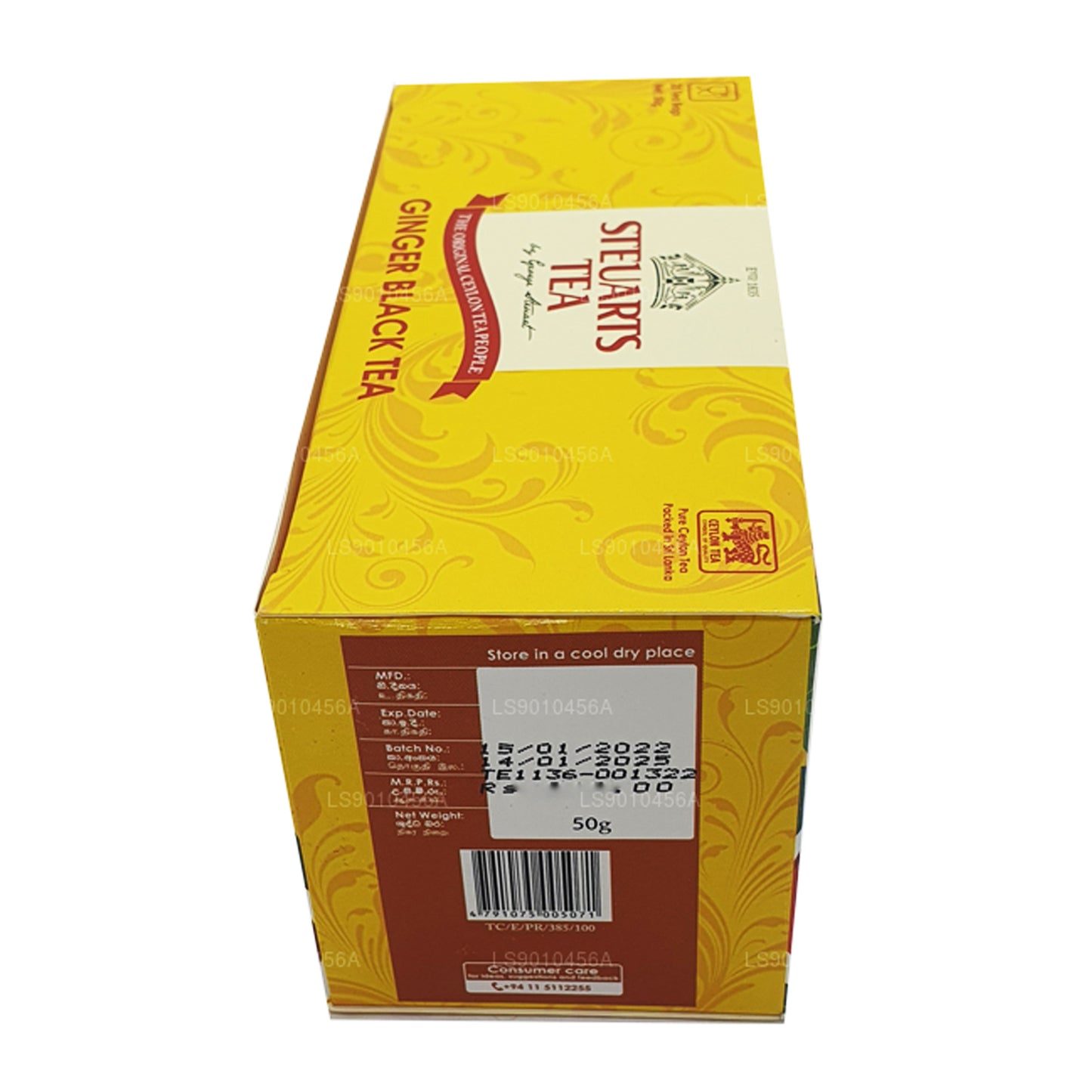 Черный имбирный чай Джорджа Стюарта (50 г) 25 пакетиков