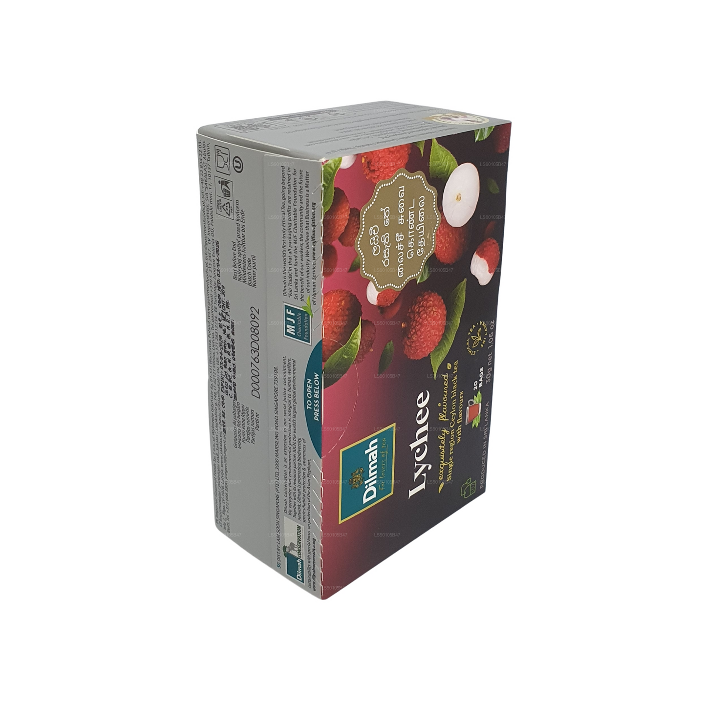 Черный чай со вкусом личи Dilmah (30 г)