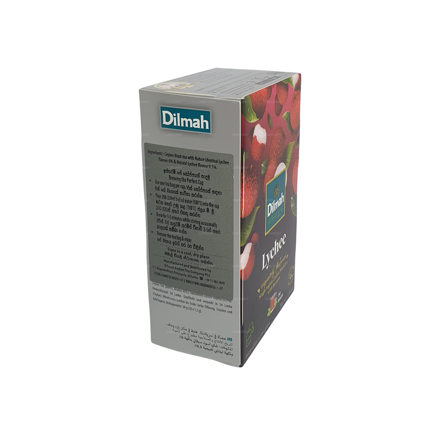 Черный чай со вкусом личи Dilmah (30 г)