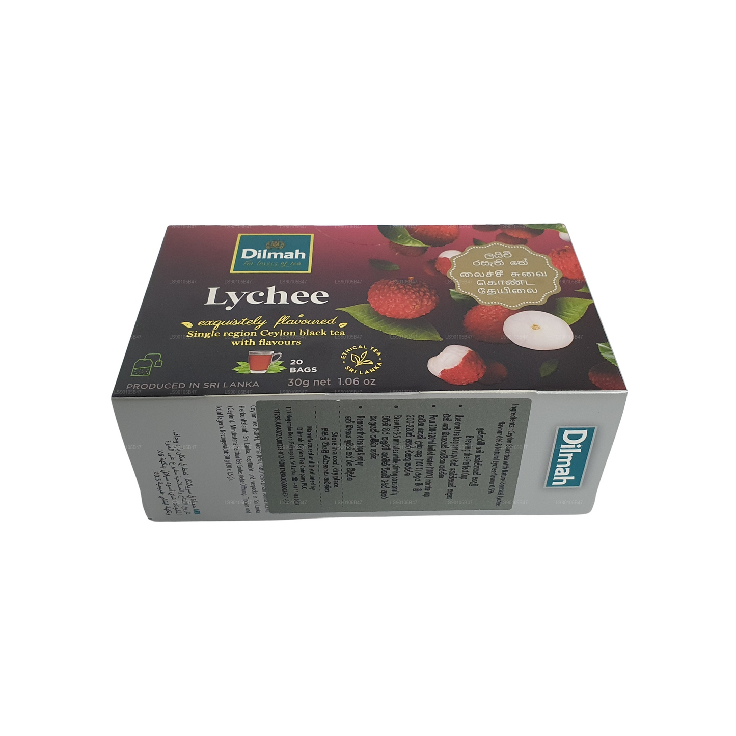 Черный чай со вкусом личи Dilmah (30 г)