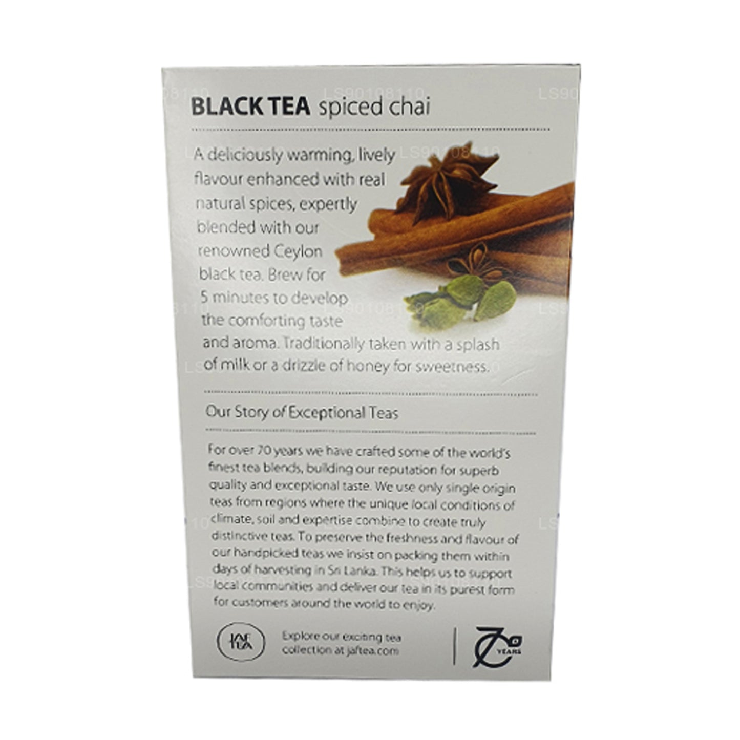 Чай Jaf Tea Pure Spice Collection Черный чай Чай со специями (40 г) 20 пакетиков