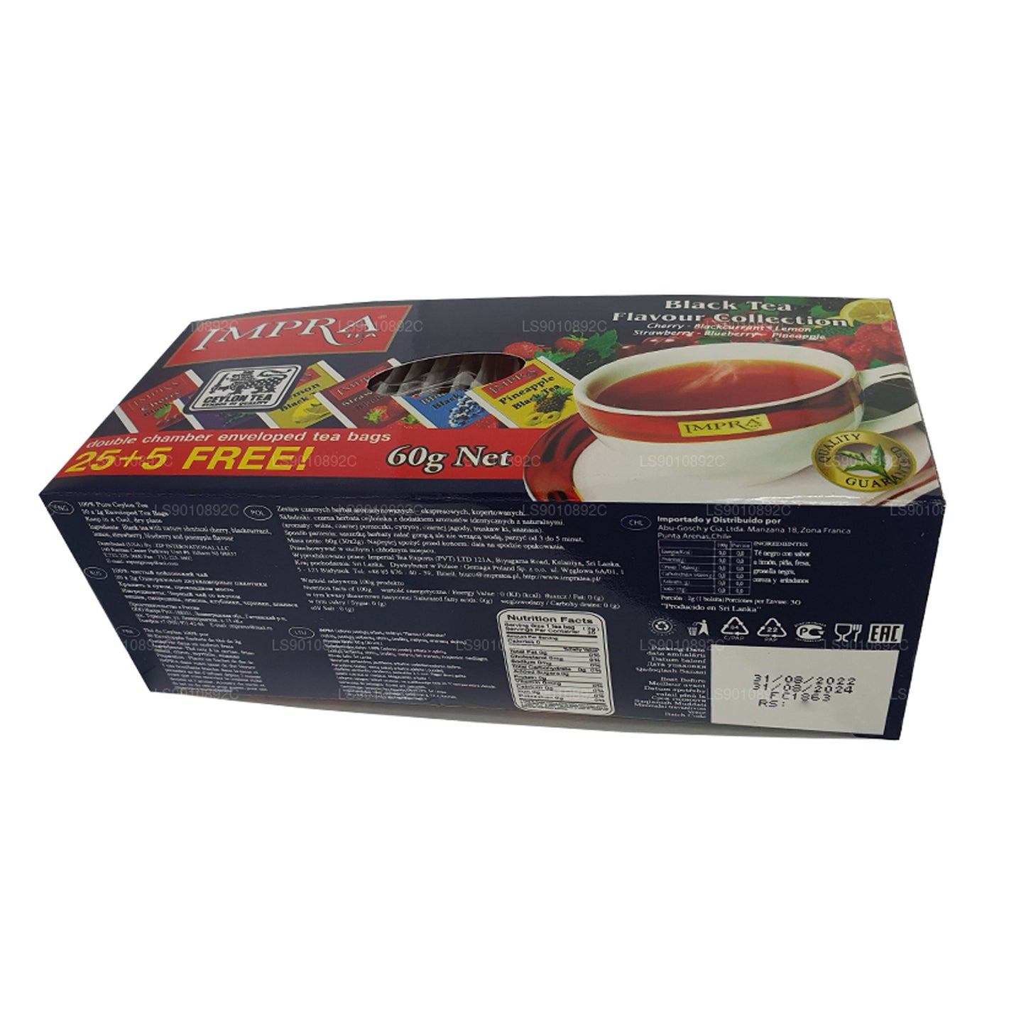 Цейлонский черный чай Impra Flavor Collection (60 г) 30 пакетиков