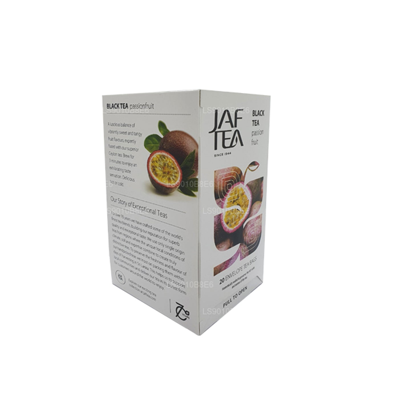 Коллекция Jaf Tea Pure Fruits, черный чай, маракуйя, фольга, конверт, чай в пакетиках (30 г)
