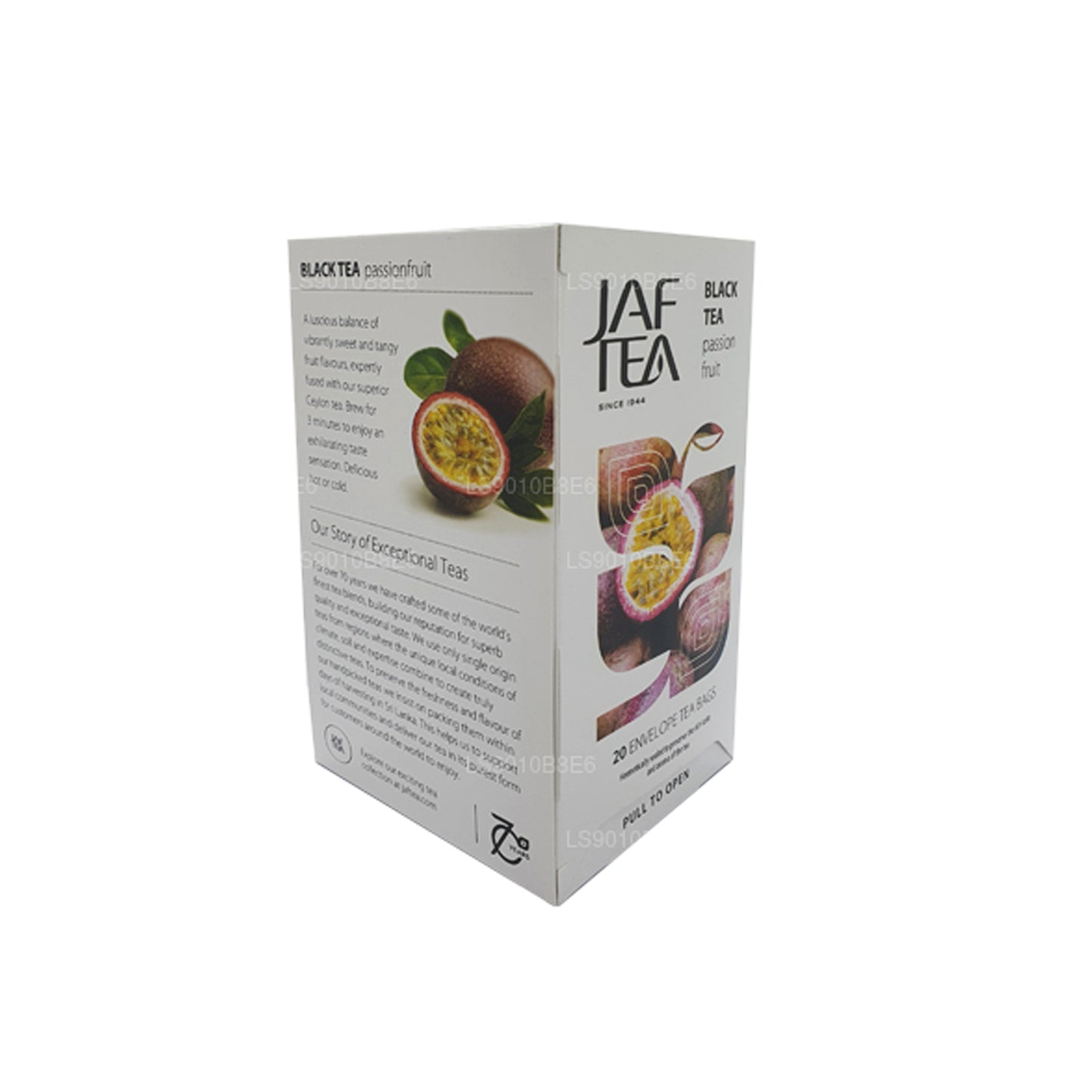 Коллекция Jaf Tea Pure Fruits, черный чай, маракуйя, фольга, конверт, чай в пакетиках (30 г)