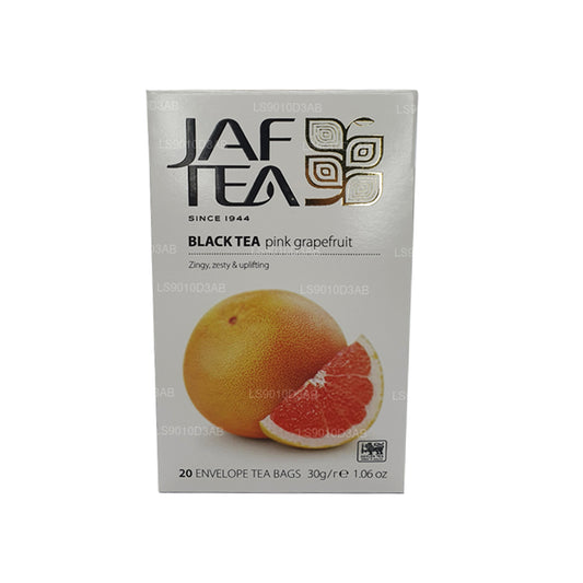 Коллекция Jaf Tea Pure Fruits, черный чай, розовый грейпфрут, фольга, конверт, чайные пакетики (30 г)