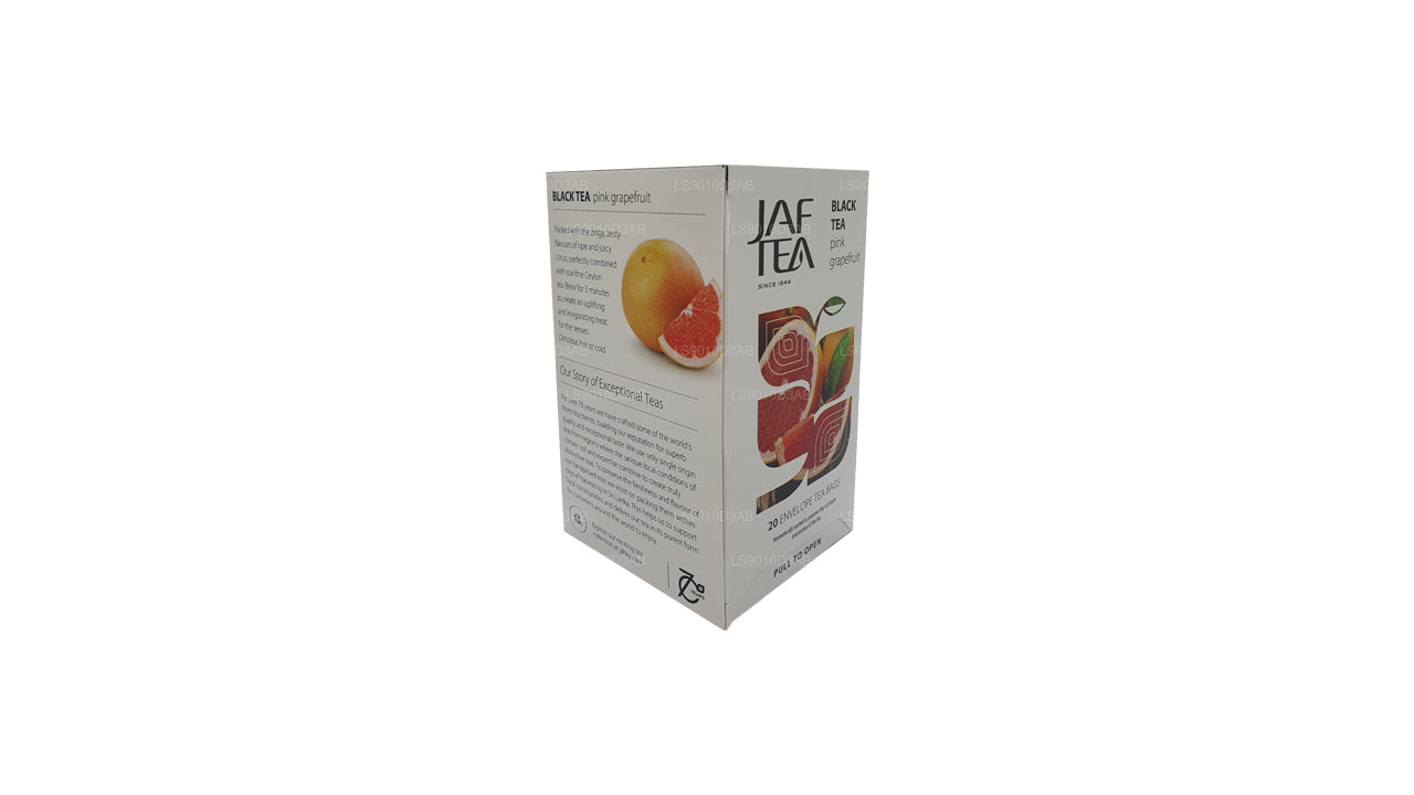 Коллекция Jaf Tea Pure Fruits, черный чай, розовый грейпфрут, фольга, конверт, чайные пакетики (30 г)
