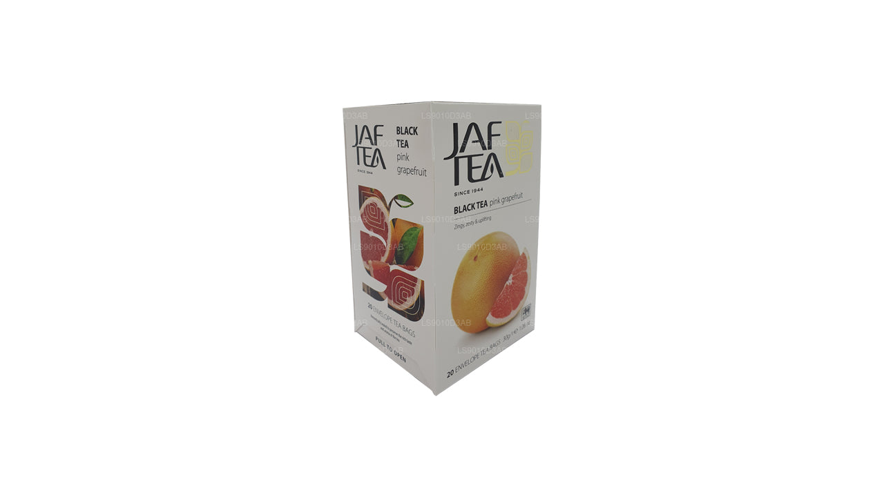 Коллекция Jaf Tea Pure Fruits, черный чай, розовый грейпфрут, фольга, конверт, чайные пакетики (30 г)