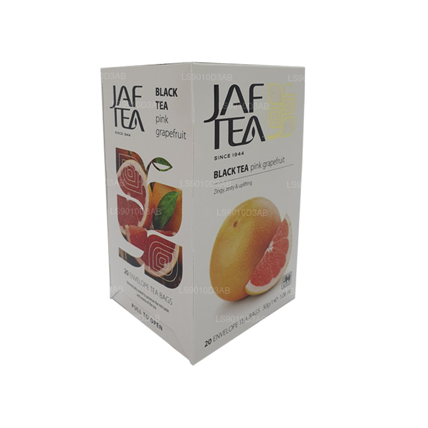 Коллекция Jaf Tea Pure Fruits, черный чай, розовый грейпфрут, фольга, конверт, чайные пакетики (30 г)