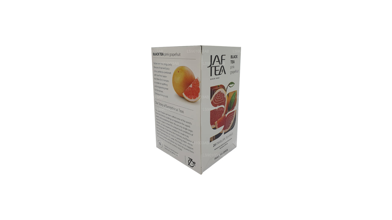 Коллекция Jaf Tea Pure Fruits, черный чай, розовый грейпфрут, фольга, конверт, чайные пакетики (30 г)