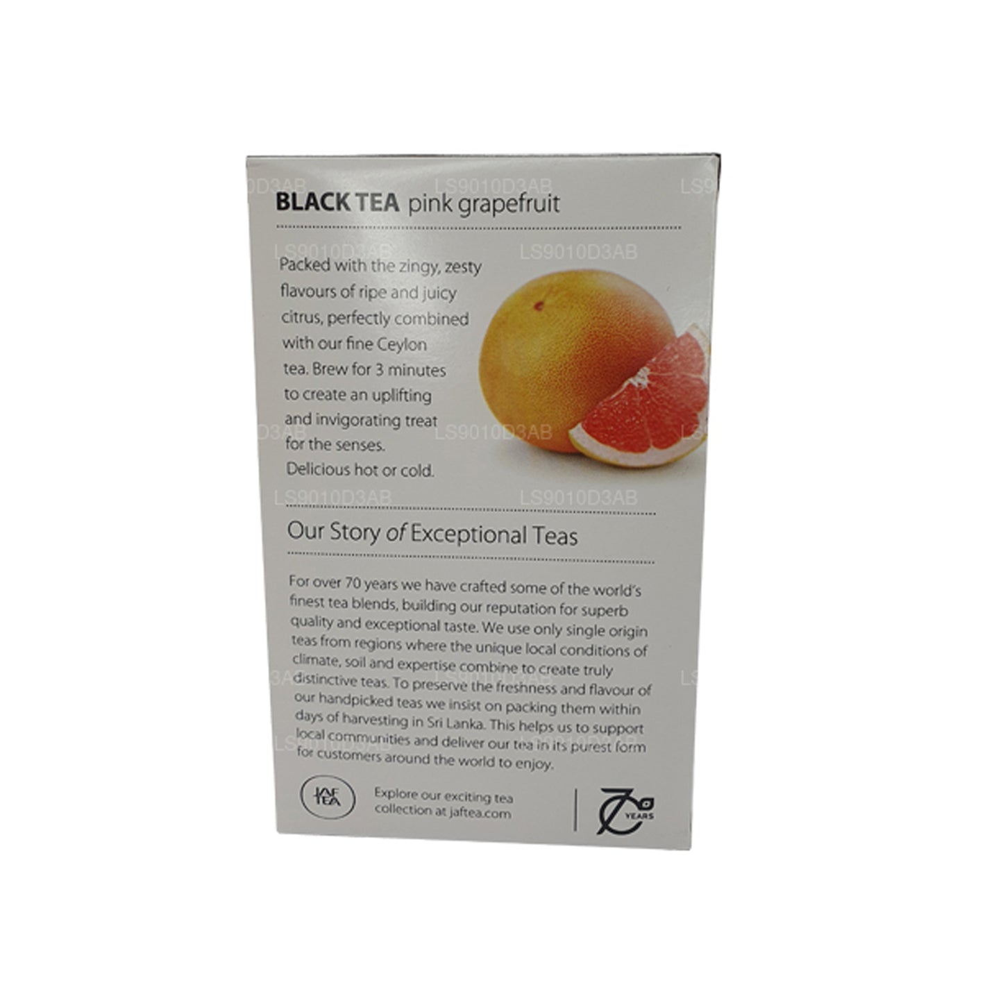 Коллекция Jaf Tea Pure Fruits, черный чай, розовый грейпфрут, фольга, конверт, чайные пакетики (30 г)