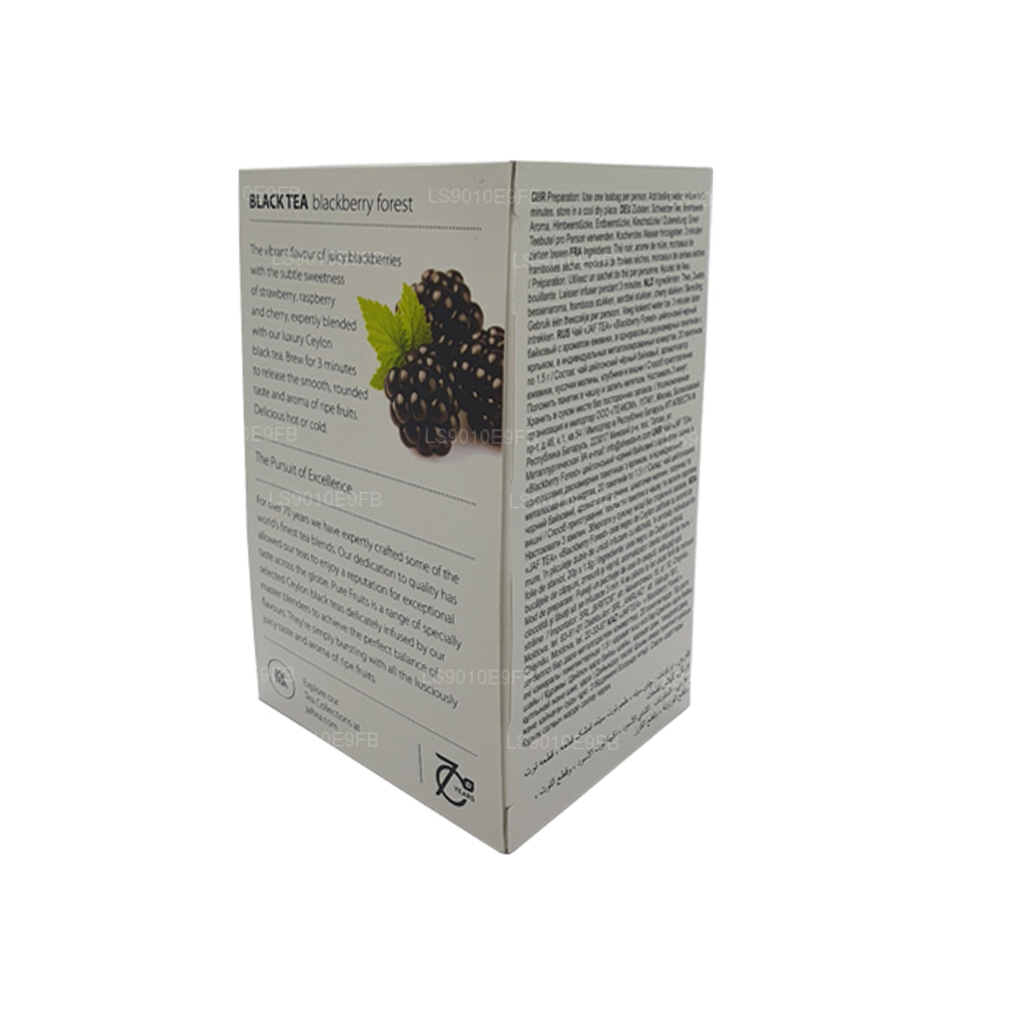 Коллекция Jaf Tea Pure Fruits Черный чай Ежевика Лесная фольга Конверт в пакетиках (30 г)