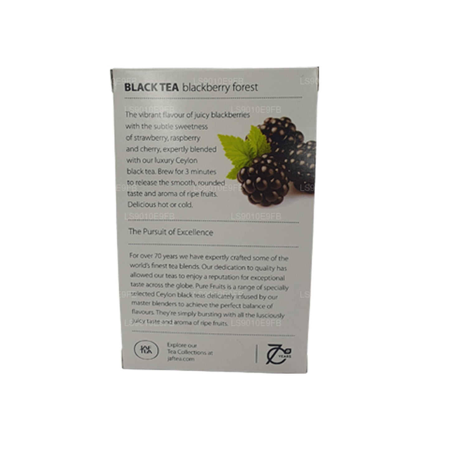Коллекция Jaf Tea Pure Fruits Черный чай Ежевика Лесная фольга Конверт в пакетиках (30 г)