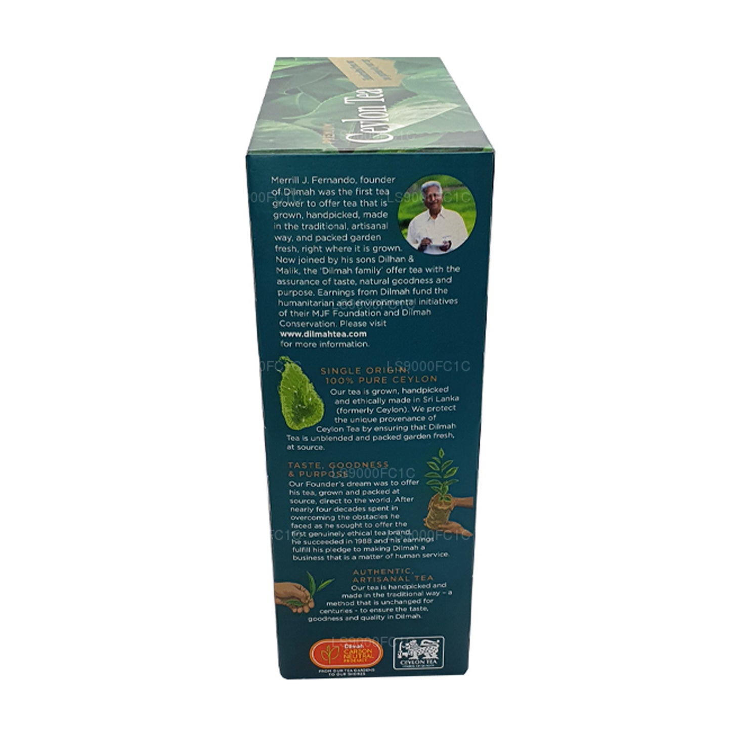 Цейлонский чай Dilmah Premium в индивидуальной упаковке 100 чайных пакетиков (200 г)