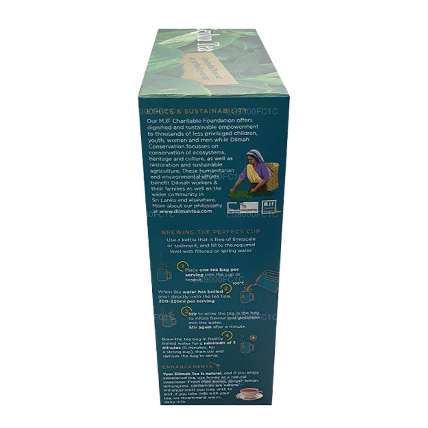 Цейлонский чай Dilmah Premium в индивидуальной упаковке 100 чайных пакетиков (200 г)