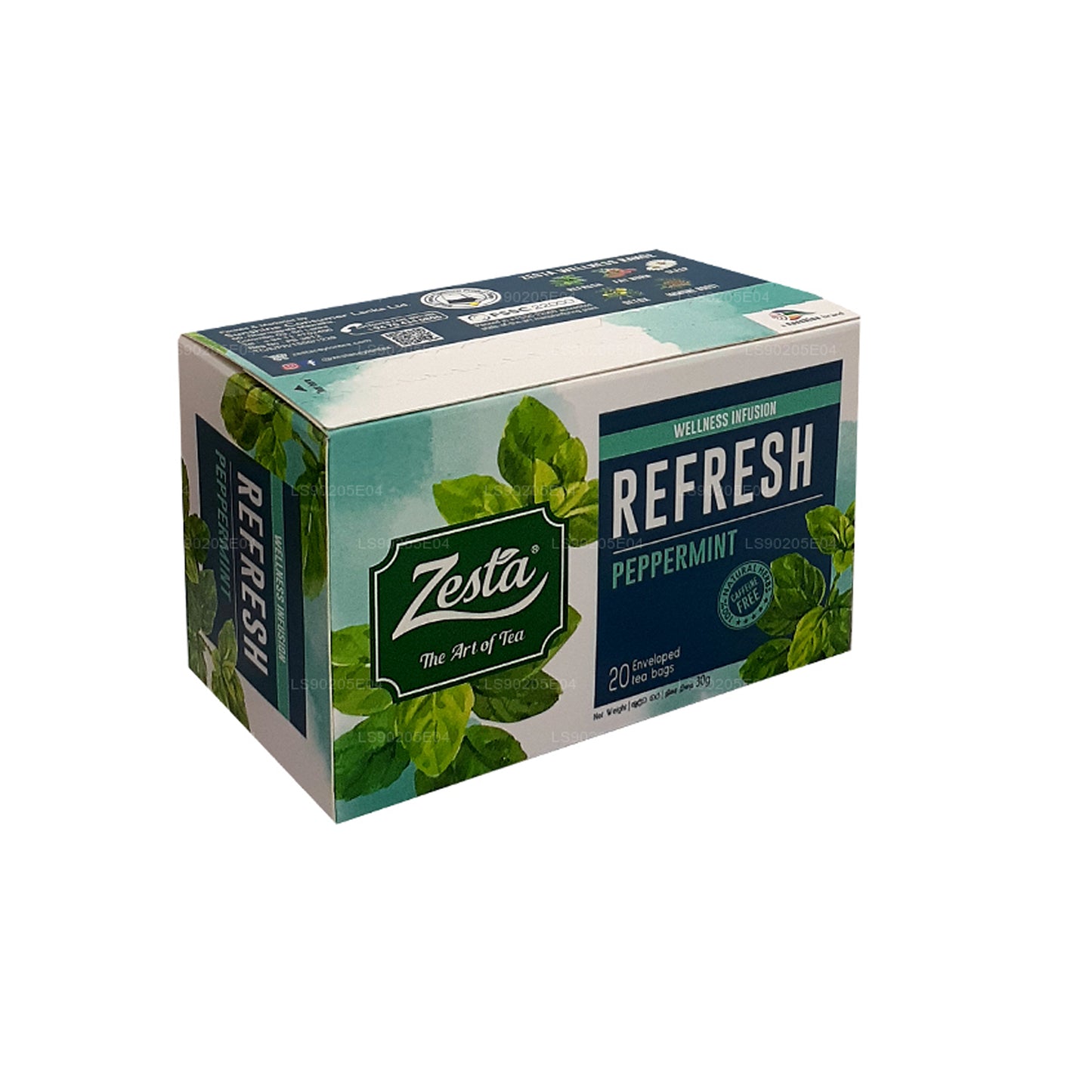 Перечная мята Zesta Refresh (30 г) 20 пакетиков чая
