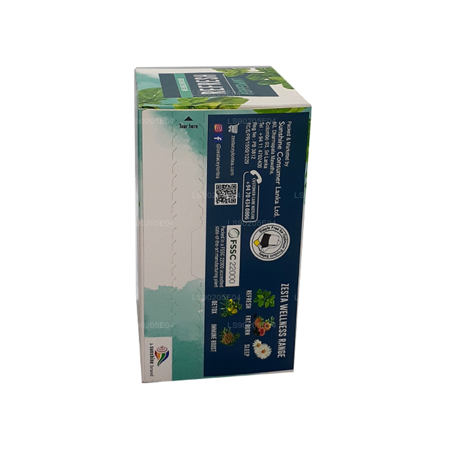 Перечная мята Zesta Refresh (30 г) 20 пакетиков чая