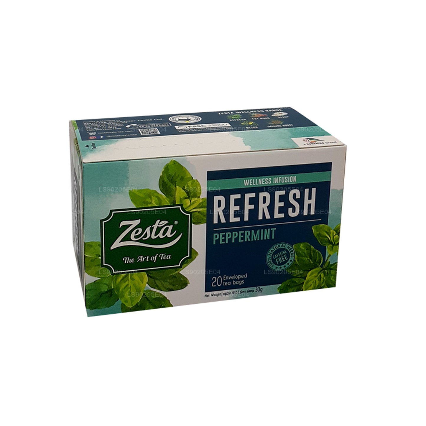 Перечная мята Zesta Refresh (30 г) 20 пакетиков чая