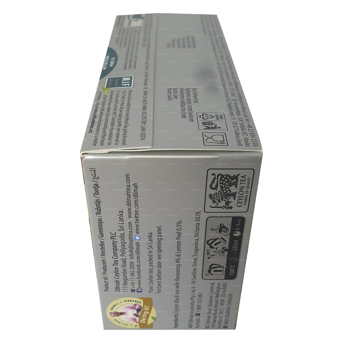 Чай Dilmah со вкусом лимона (30 г) 20 пакетиков