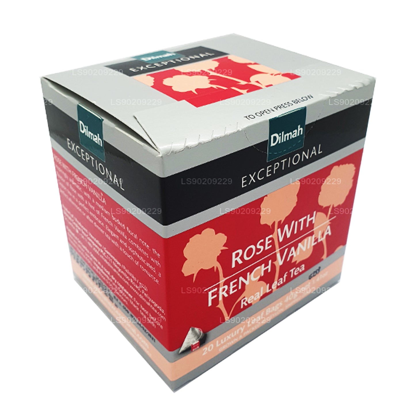 Эксклюзивная роза Dilmah с французской ванилью (40 г) 20 пакетиков