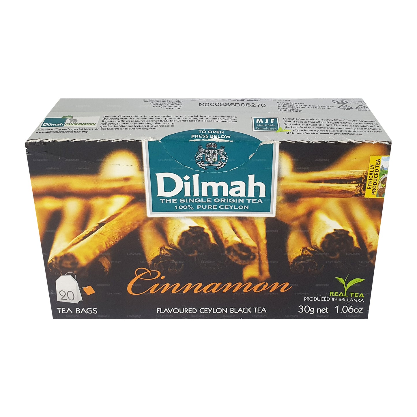 Чай Dilmah со вкусом карамели (40 г) 20 пакетиков