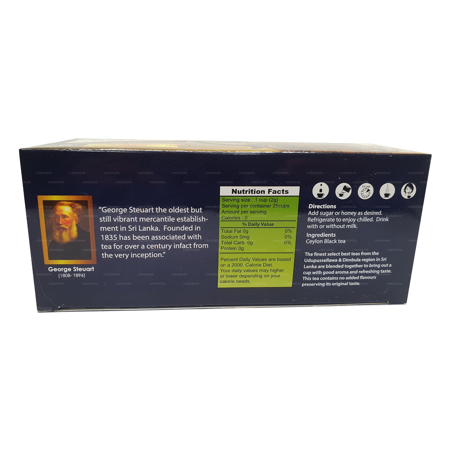 Английский чай для завтрака Джорджа Стюарта (50 г) 25 пакетиков