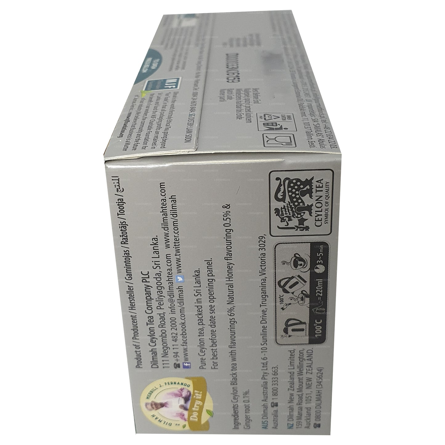 Чай Dilmah со вкусом имбиря и меда (30 г) 20 пакетиков