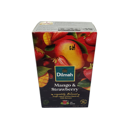 Чай Dilmah со вкусом манго и клубники (30 г) 20 пакетиков