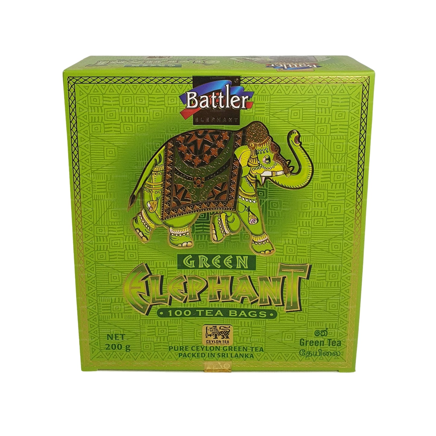 Зеленый слон Battler (50 г) 25 пакетиков чая