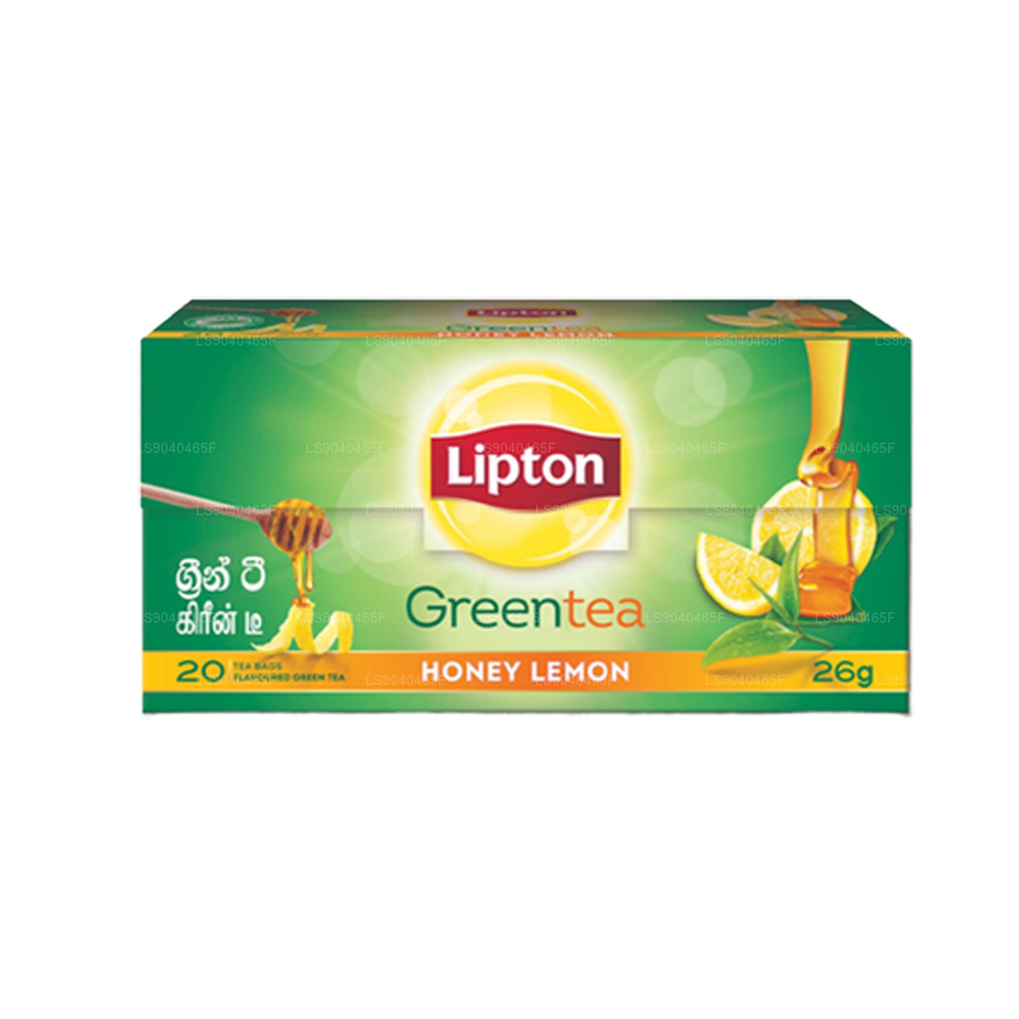 Зеленый чай Lipton с медом и лимоном (26 г) 20 пакетиков
