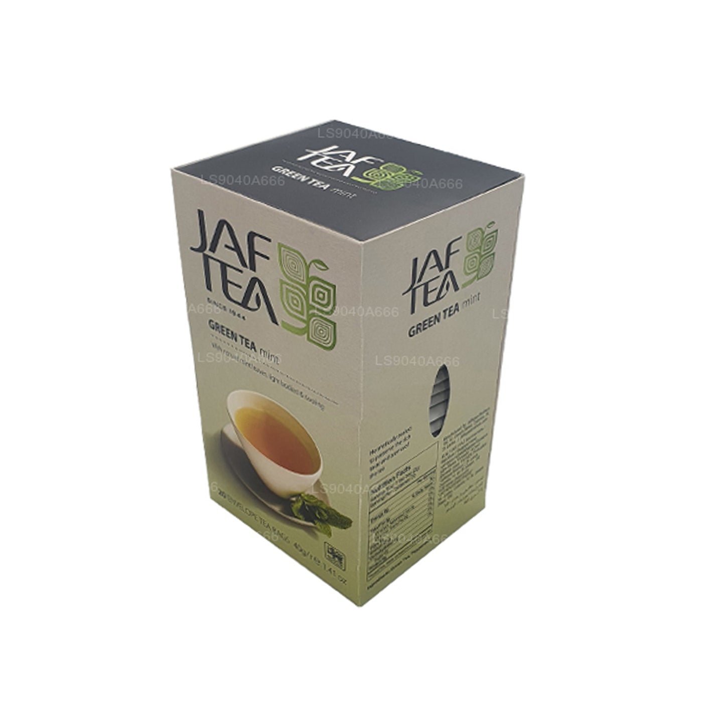 Коллекция Jaf Tea Pure Green Collection Зеленый чай, мята, фольга, конверт, чайные пакетики (40 г)