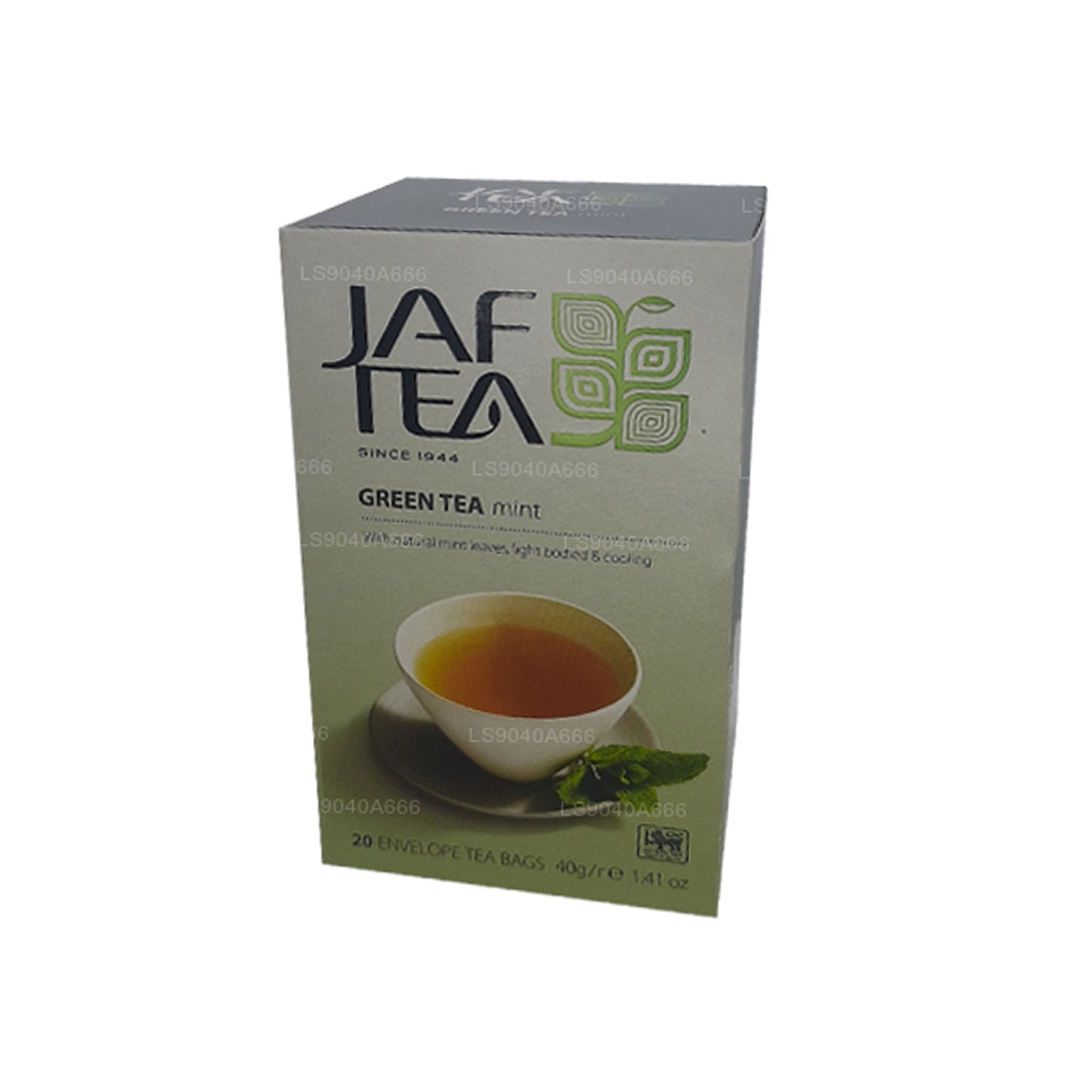 Коллекция Jaf Tea Pure Green Collection Зеленый чай, мята, фольга, конверт, чайные пакетики (40 г)