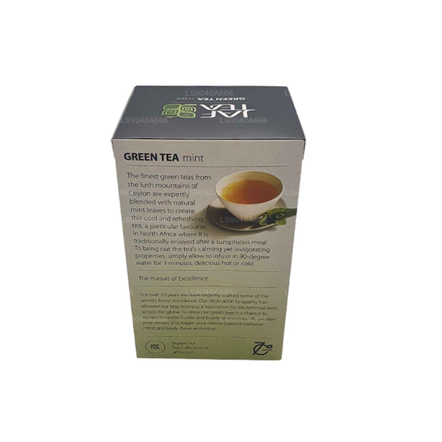 Коллекция Jaf Tea Pure Green Collection Зеленый чай, мята, фольга, конверт, чайные пакетики (40 г)
