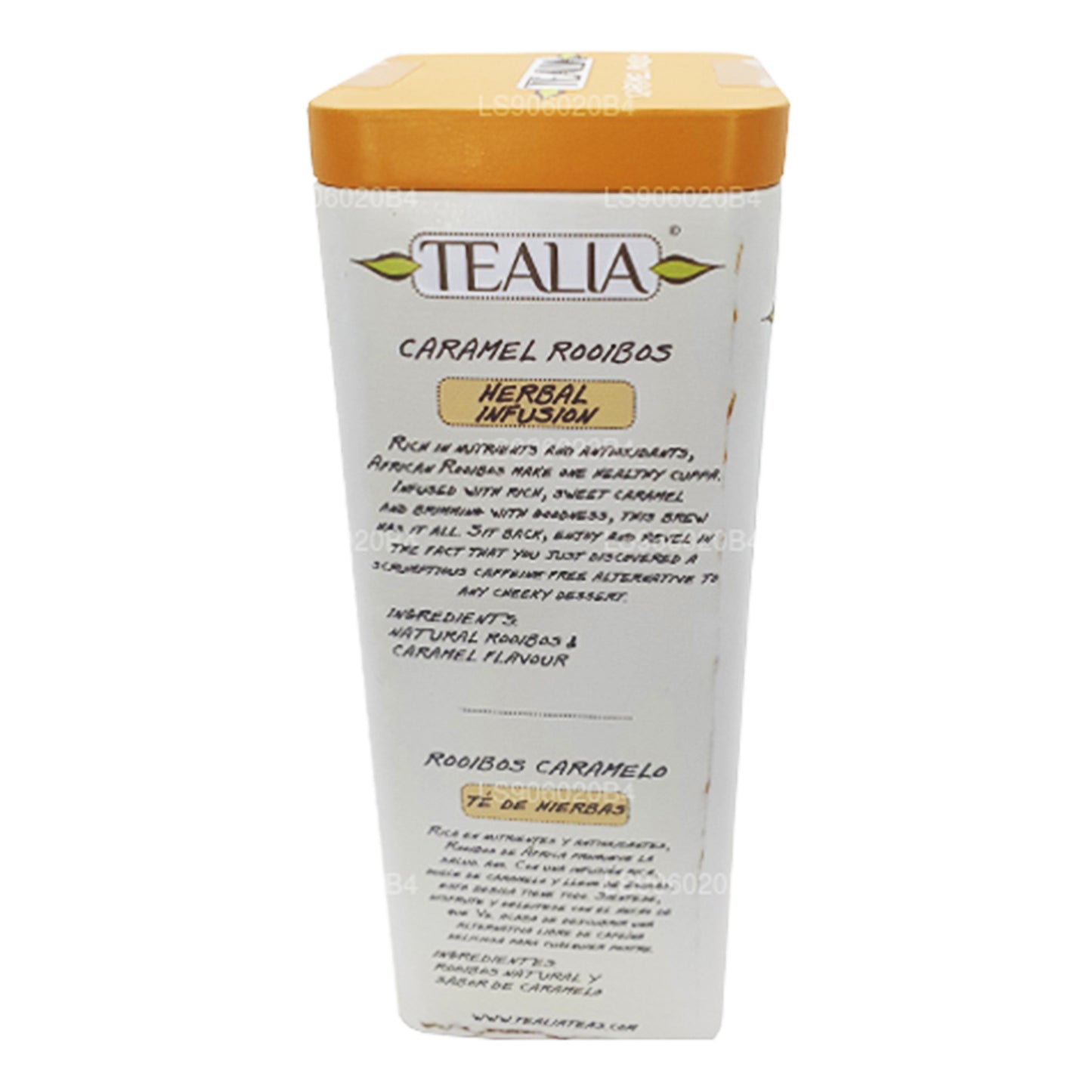 Чай листовой с карамелью Tealia с карамелью и ройбушем (100 г)