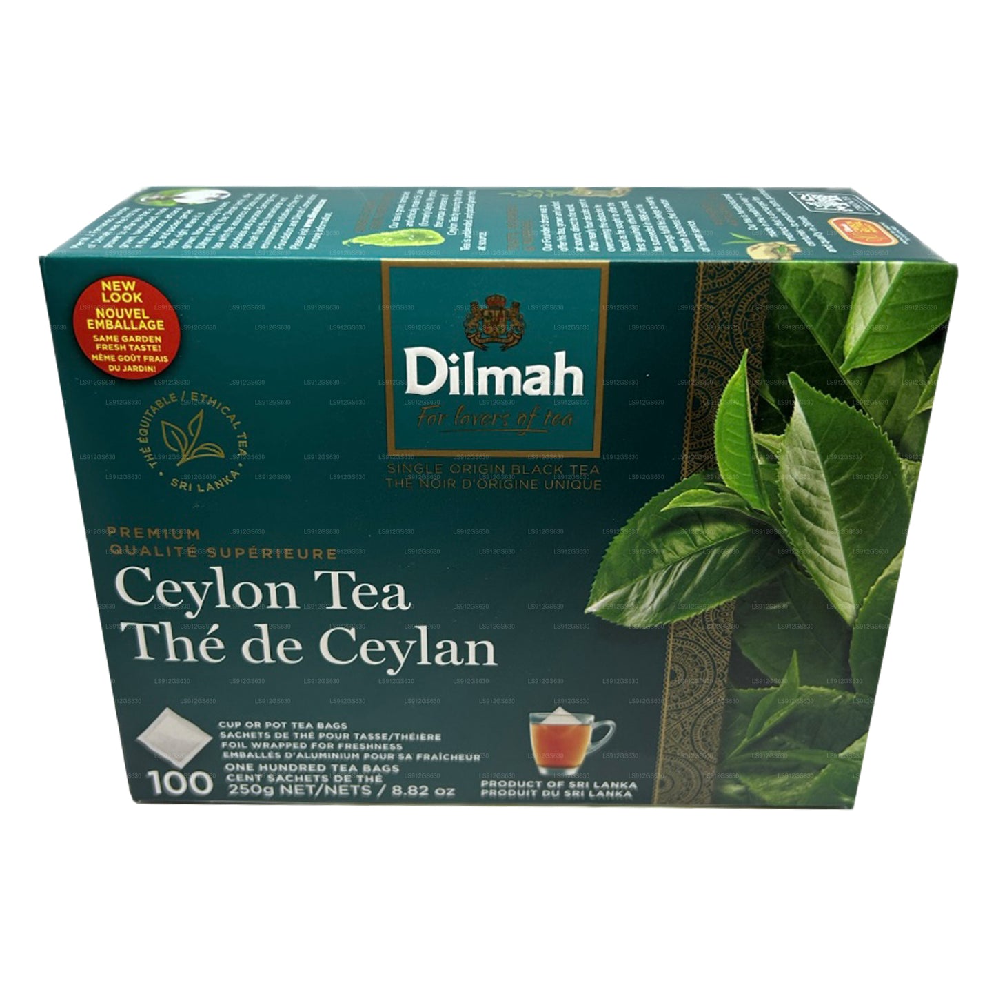 Цейлонский чай Dilmah Premium (250 г) 100 пакетиков без бирки