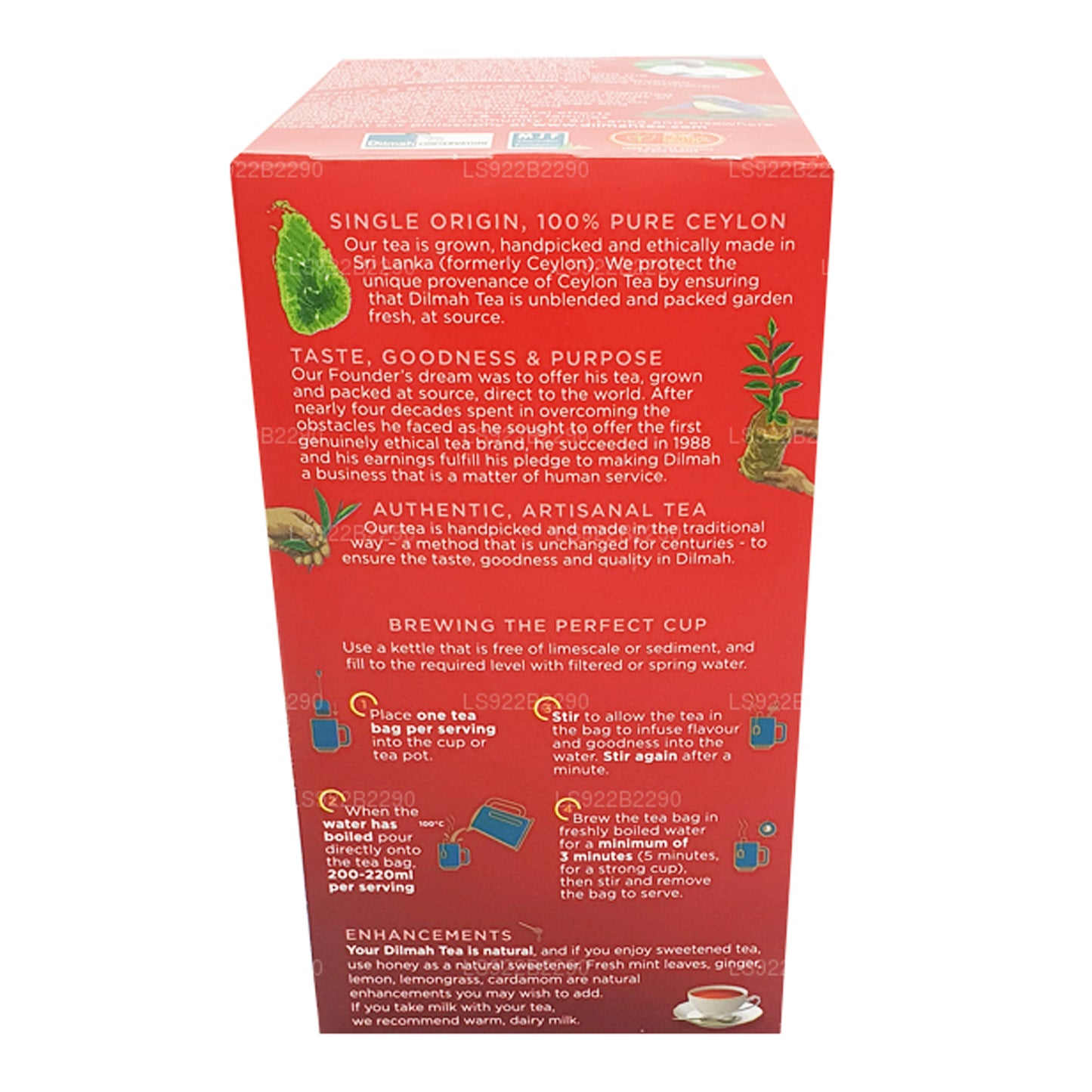 Английский чай для завтрака Dilmah, 50 пакетиков (100 г)