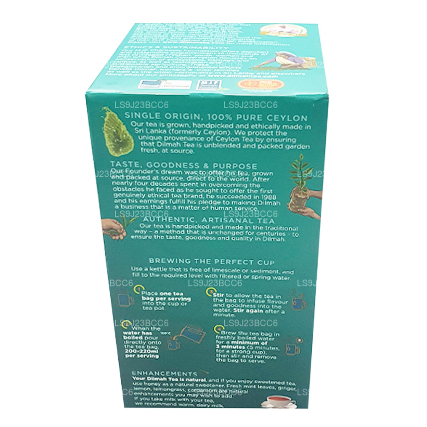 Английский послеобеденный чай Dilmah, 50 пакетиков (100 г)