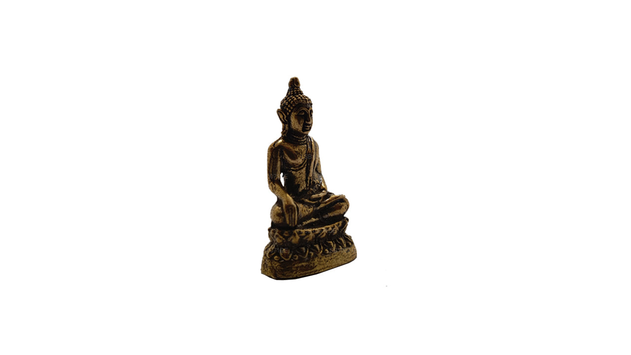 Miniature Brass Buddha Statue