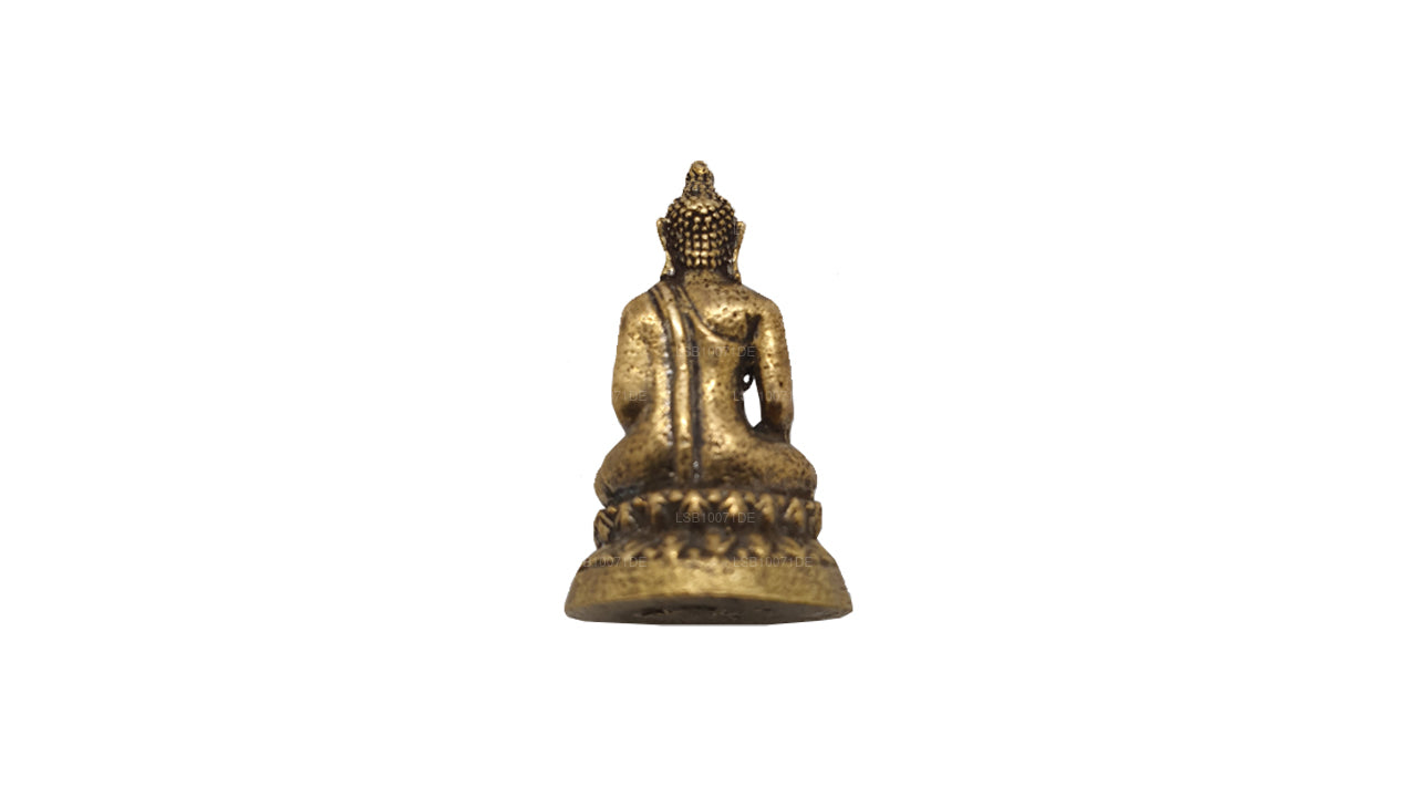 Miniature Brass Buddha Statue