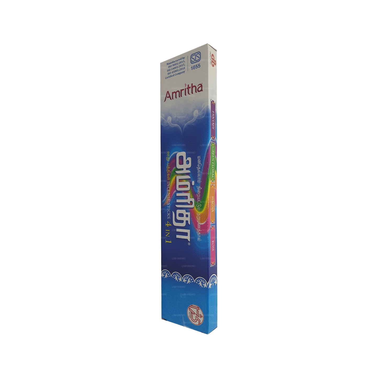 Amritha Incense 24 палочки (4 в 1; фэнтези; зеленый цветочный; магна; роза) 30 г